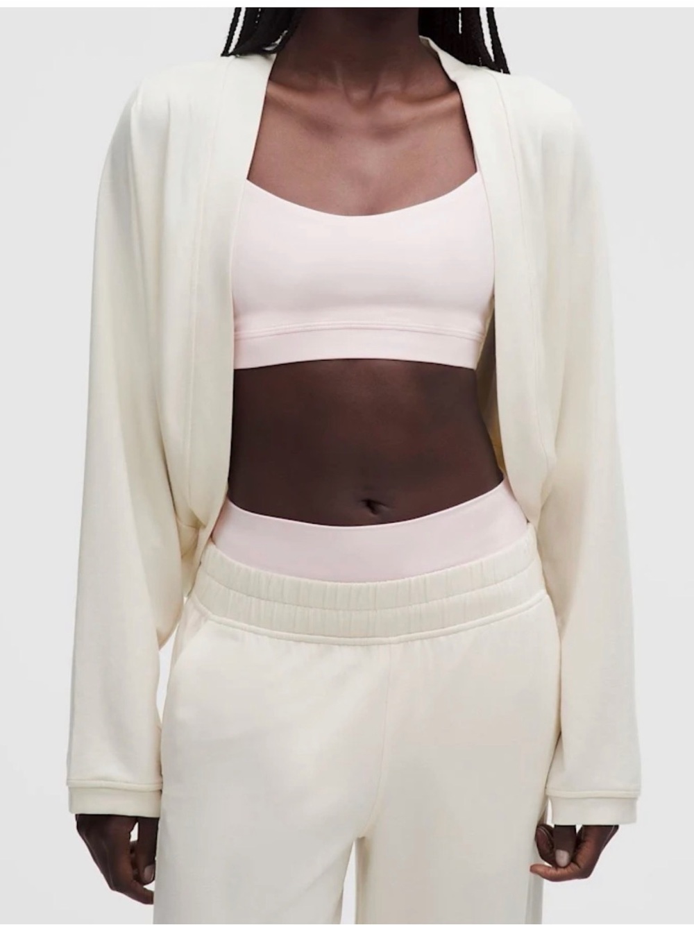 LULULEMON BeCalm Shrug IN CREAM